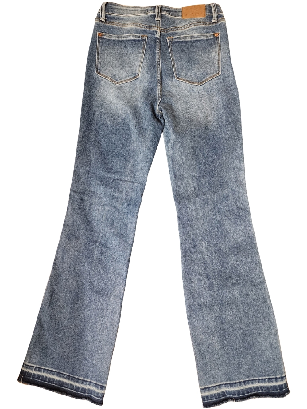 JUDY BLUE High Waist Tummy Control Slim Fit Bootcut Jeans in Medium Blue Sz 28/7 - Picture 5 of 7